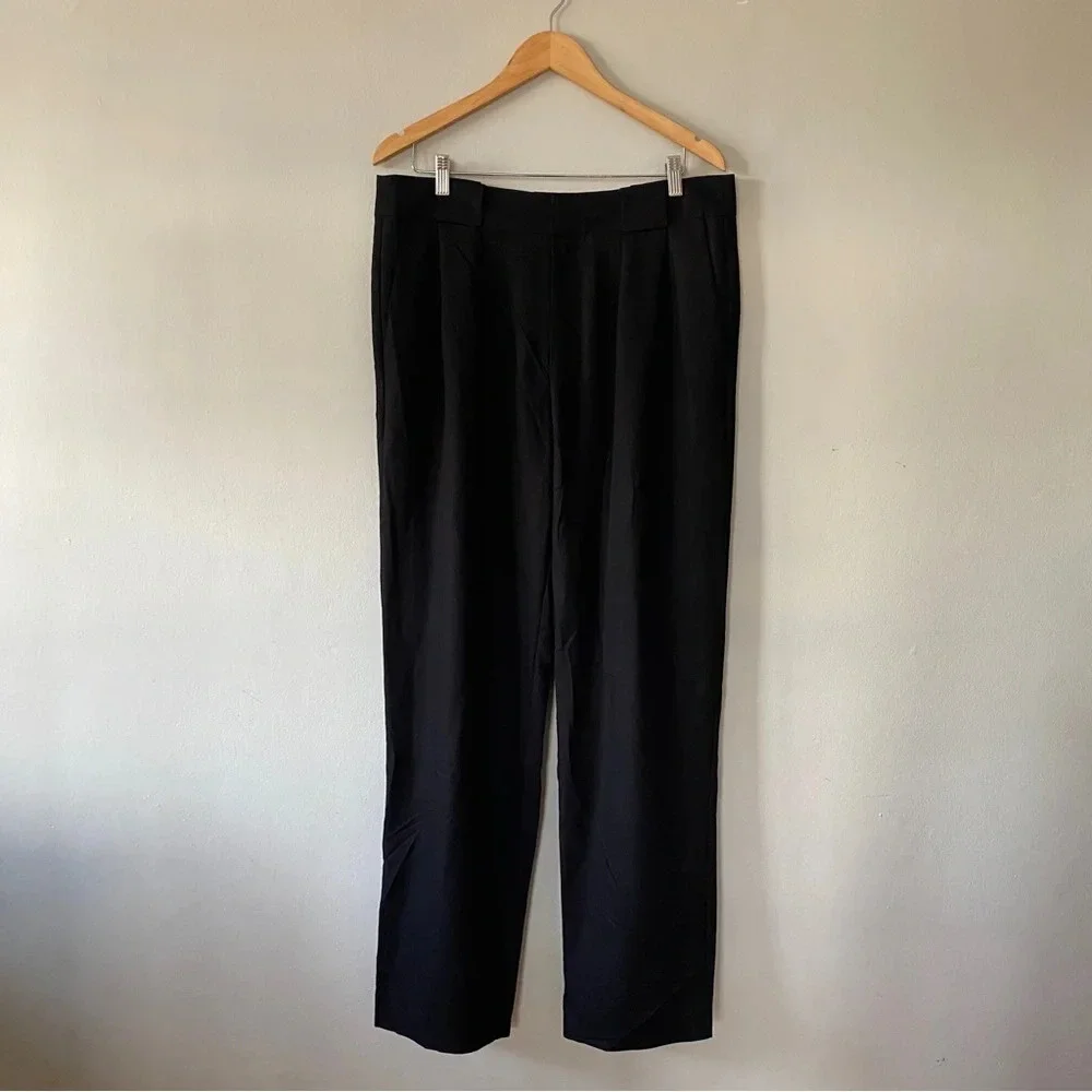 Proenza Schoeler White Label High-Rise Straight Trousers in Black Size 12 - Picture 8 of 13